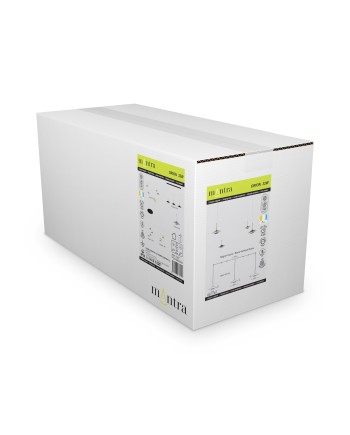 ORION * COLGANTE LED NEGRO/CUERO  4L*8W 3000K